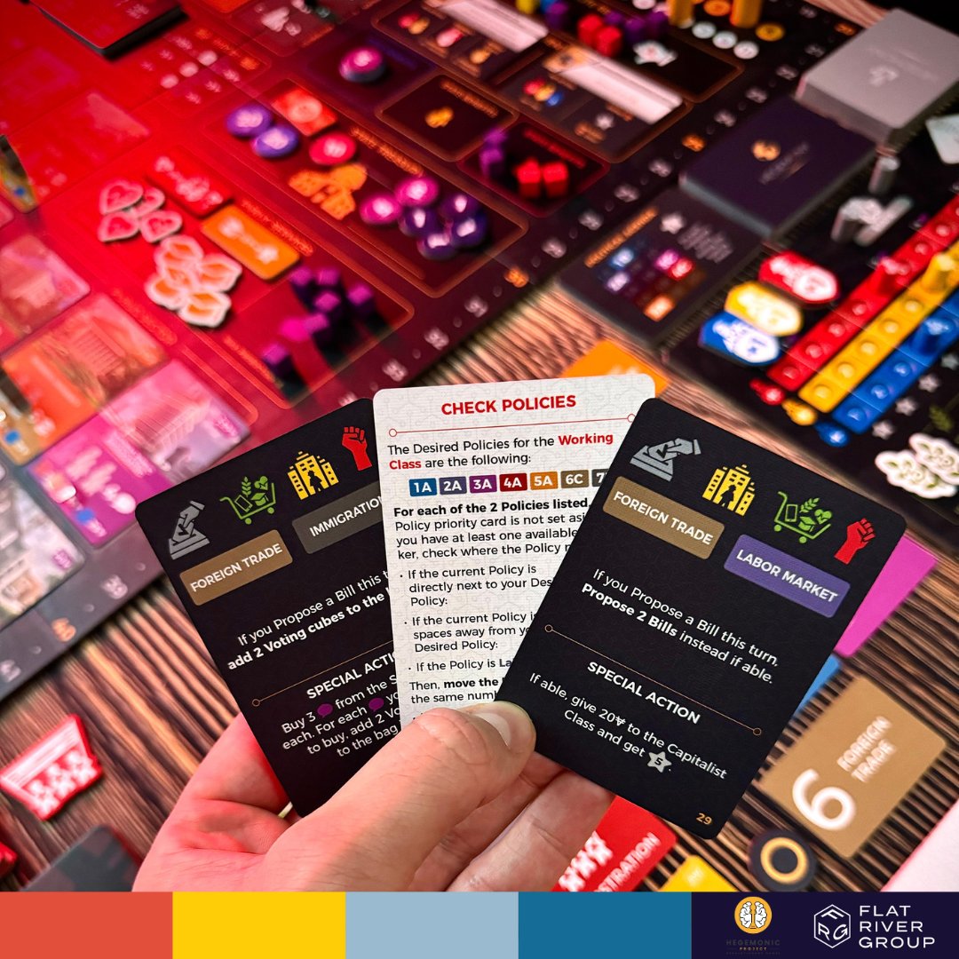 Simulate a whole contemporary nation in this asymmetric, politico-economic euro-game!🤯

𝙃𝙚𝙜𝙚𝙢𝙤𝙣𝙮: 𝙇𝙚𝙖𝙙 𝙔𝙤𝙪𝙧 𝘾𝙡𝙖𝙨𝙨 𝙩𝙤 𝙑𝙞𝙘𝙩𝙤𝙧𝙮 by <a href="/HegemonicP/">Hegemonic Project Games</a> is available online and in your local game store!

2-4 players | Ages 14+ | 90-180 minutes