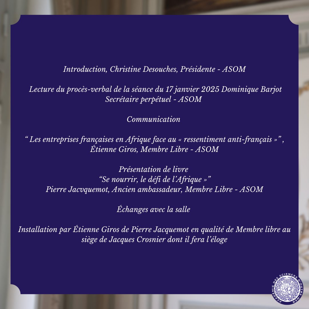 Académie des sciences d'outre-mer 🌐 tweet media