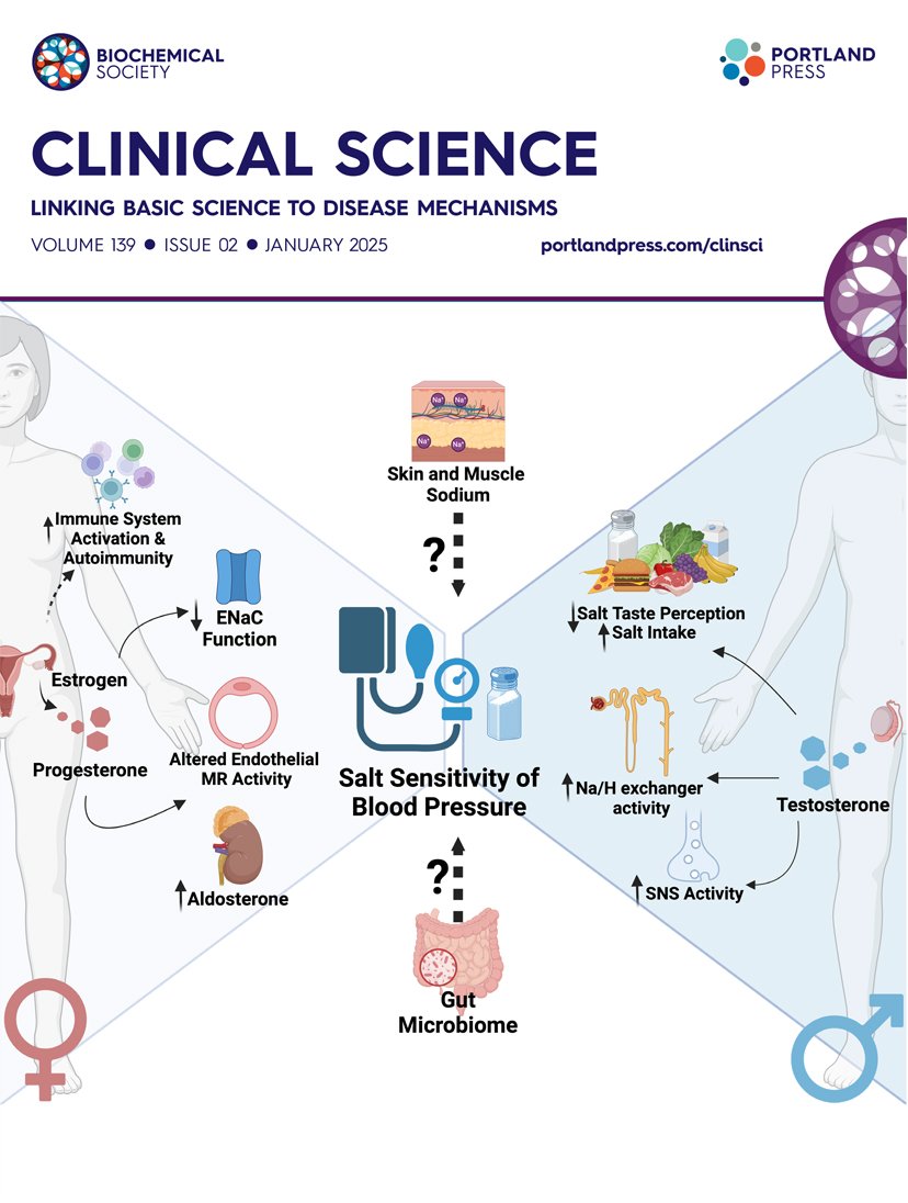 Annet Kirabo D.V.M., M.Sc., Ph.D., F.A.H.A. (@annetkiraboc1) on Twitter photo Featured on the cover is our paper "Aging and sex differences in salt sensitivity of blood pressure" and full version now available <a href="/PPPublishing/">Portland Press</a>
portlandpress.com/clinsci/articlā¦
Thanks & congrats #KiraboLab Co-authors
<a href="/MDemirc1/">Mert Demirci, MD</a> & <a href="/jmafolabi/">Jeremiah M. Afolabi DVM., Ph.D.</a> Featured on the cover is our paper "Aging and sex differences in salt sensitivity of blood pressure" and full version now available <a href="/PPPublishing/">Portland Press</a>
portlandpress.com/clinsci/articlā¦
Thanks & congrats #KiraboLab Co-authors
<a href="/MDemirc1/">Mert Demirci, MD</a> & <a href="/jmafolabi/">Jeremiah M. Afolabi DVM., Ph.D.</a>