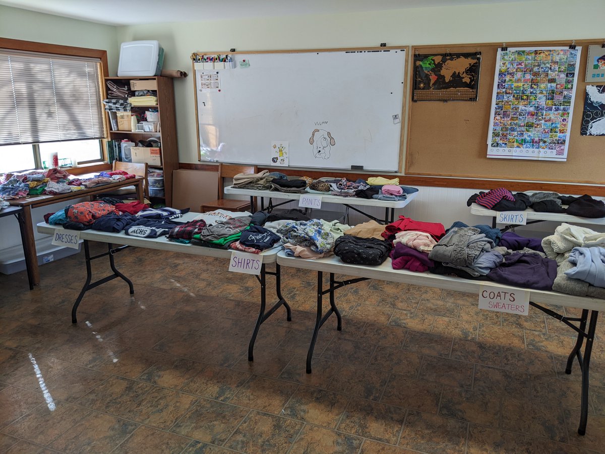 Norris_Library's tweet image. Stop by the clothing swap today! Now until 5:30, you can take what you want and leave what you can. 
Check out our Facebook event for more information, or let us know if you have any questions!