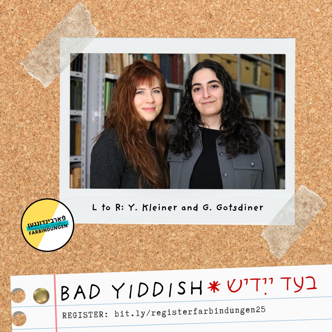 Farbindungen Yiddish Studies Conference tweet media