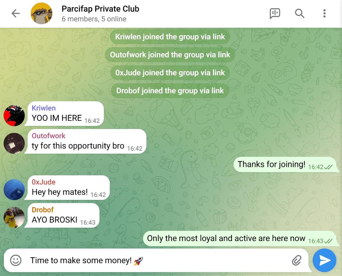 $1 to $1000 CHALLENGE IS LIVE NOW!

I’ve just added the 5 most loyal ones to the private group.

I’ll be sharing my wallet, and every trade will be fully transparent.

Want to participate? Like + RT + drop a comment below this tweet.

Remember to keep your DM open!