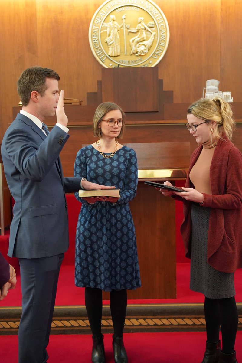 Today, Rep. Phil Rubin was sworn in to represent House District 40 in the #NCGA House, succeeding the late Rep. Joe John. #ncpol