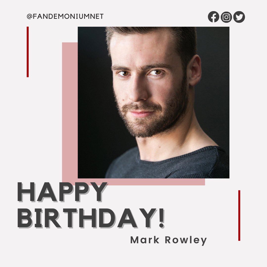 Join us in wishing a Happy Birthday to <a href="/MarkRowley90/">Mark Rowley</a>! May all your wishes come true. #markrowley #thelastkingdom #thewitcherbloodorigin #rogueheroes #doctorwho