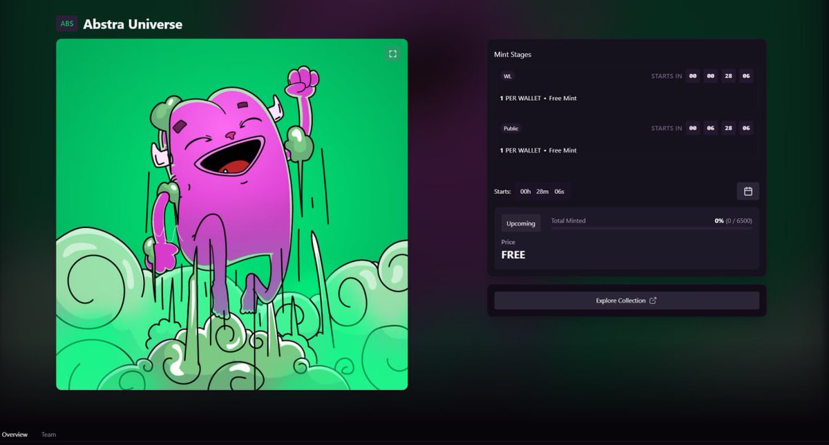 🔥NFT Mint on Abstract at 22:00 UTC - magiceden.io/launchpad/abst…
Bot operators are rejoicing again or maybe it's just the skilled lucky ones, perhaps $ME will be dumped again, and we can play with that.

💬 Thoughts

At first, the mints will go into profit, but later on, you'll need