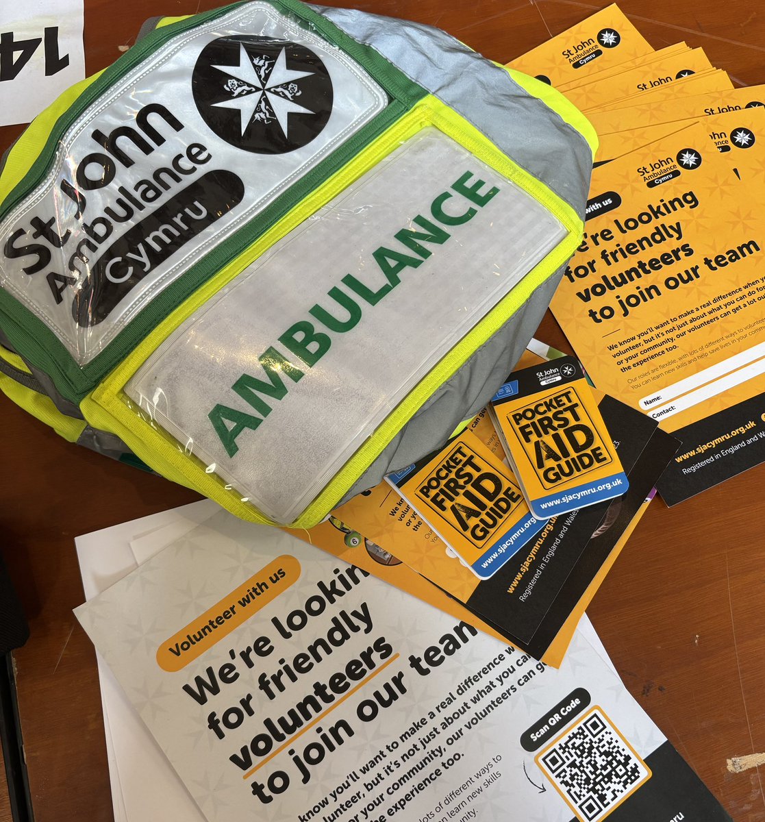 A brilliant afternoon at <a href="/BangorUni/">Bangor University</a> with <a href="/Bangorstudents/">Bangor Uni SU</a> promoting <a href="/SJACymru/">St John Ambulance Cymru</a> volunteering options and community first aid training to students.