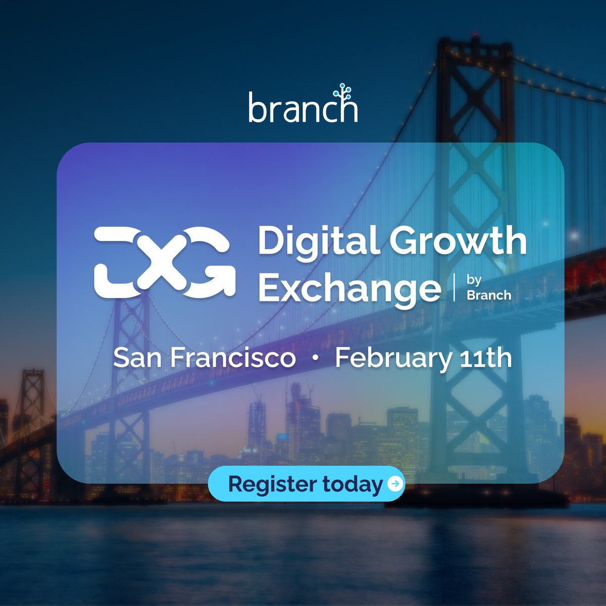Heads up, finance pros! 💰

Digital Growth Exchange: Mobile Innovations for Financial Services is coming to San Francisco on Feb. 11 from 11:30 a.m. to 3 p.m. at Dirty Habit — and you're invited!

cvent.me/obg4vy?RefId=S…
