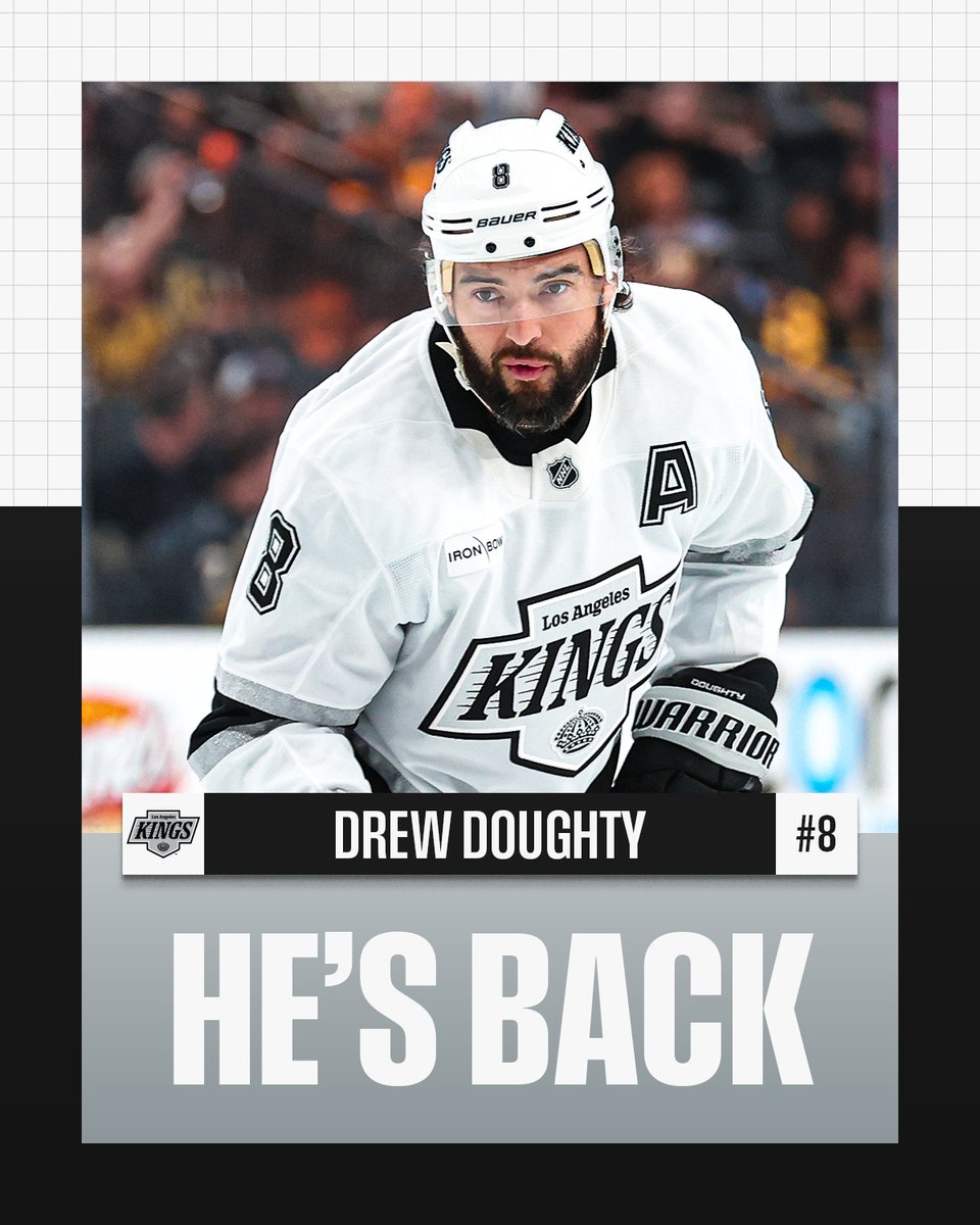 DREW IS BACK! 👑

Drew Doughty will return to the <a href="/LAKings/">LA Kings</a>' lineup and make his season debut tonight in Florida!