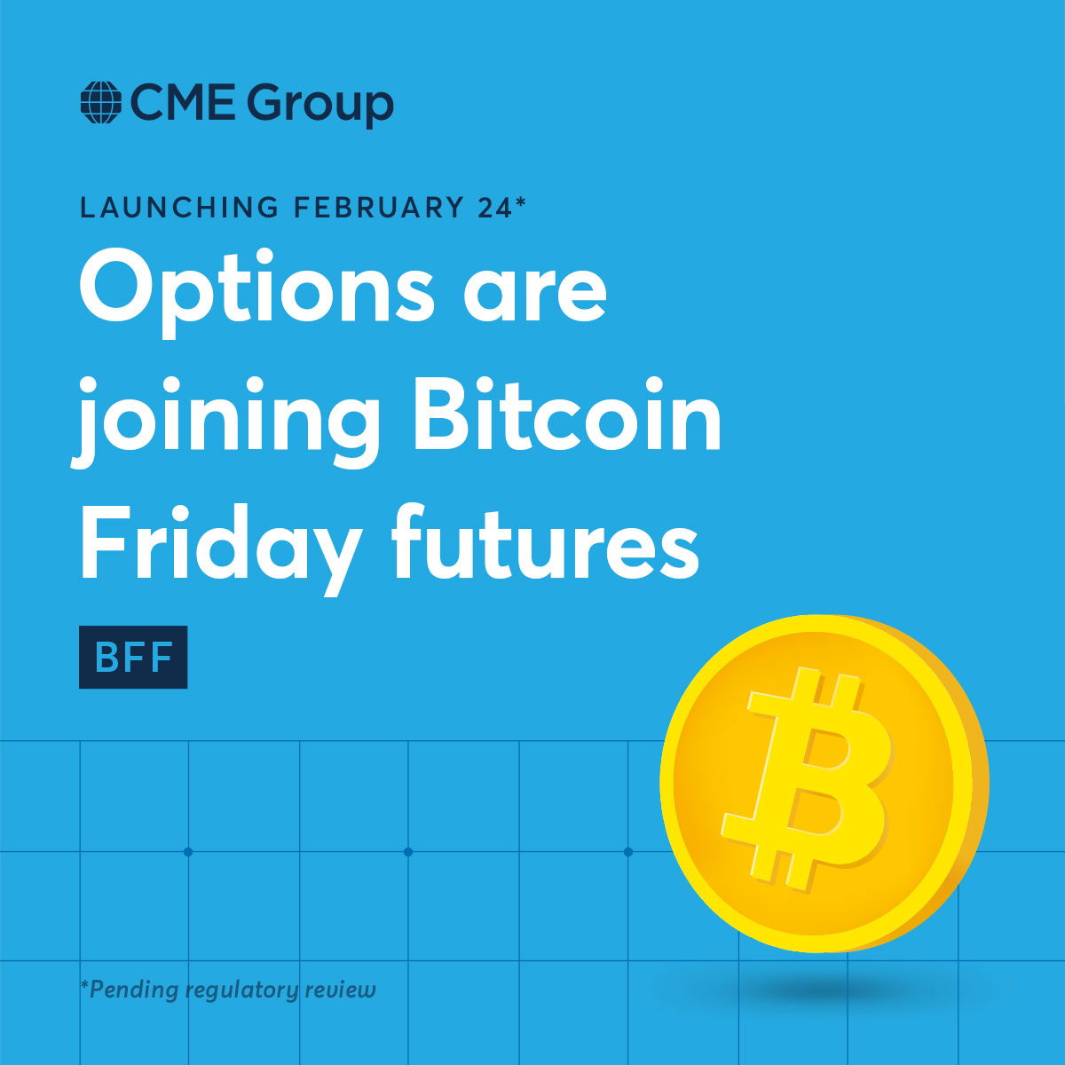 Expand your bitcoin trading strategy with financially settled options on  Bitcoin Friday futures (BFF), featuring contracts expiring Monday through  Friday. https://t.co/shjrB4PY90