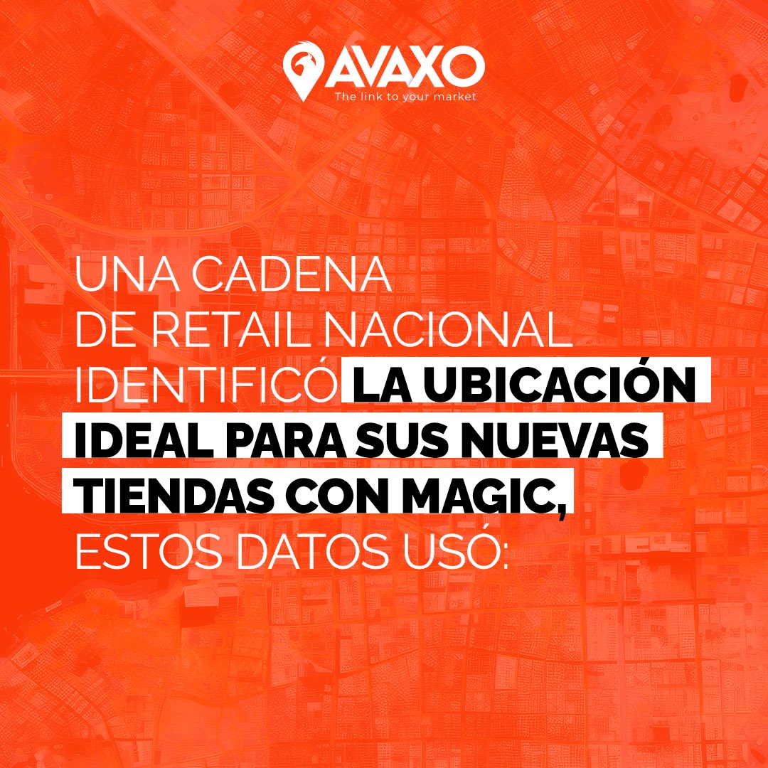 AvaxoMexico's tweet photo. En 2025, las decisiones informadas son el único camino. Descubre cómo replicarlo en tu negocio. Pide una demo de MAGIC con un consultor de nuestro equipo https://t.co/7W74RbY7Hi

#magic #avaxo #locationintelligence #gis #businessintelligence #expansion https://t.co/FvtnuKSXMk