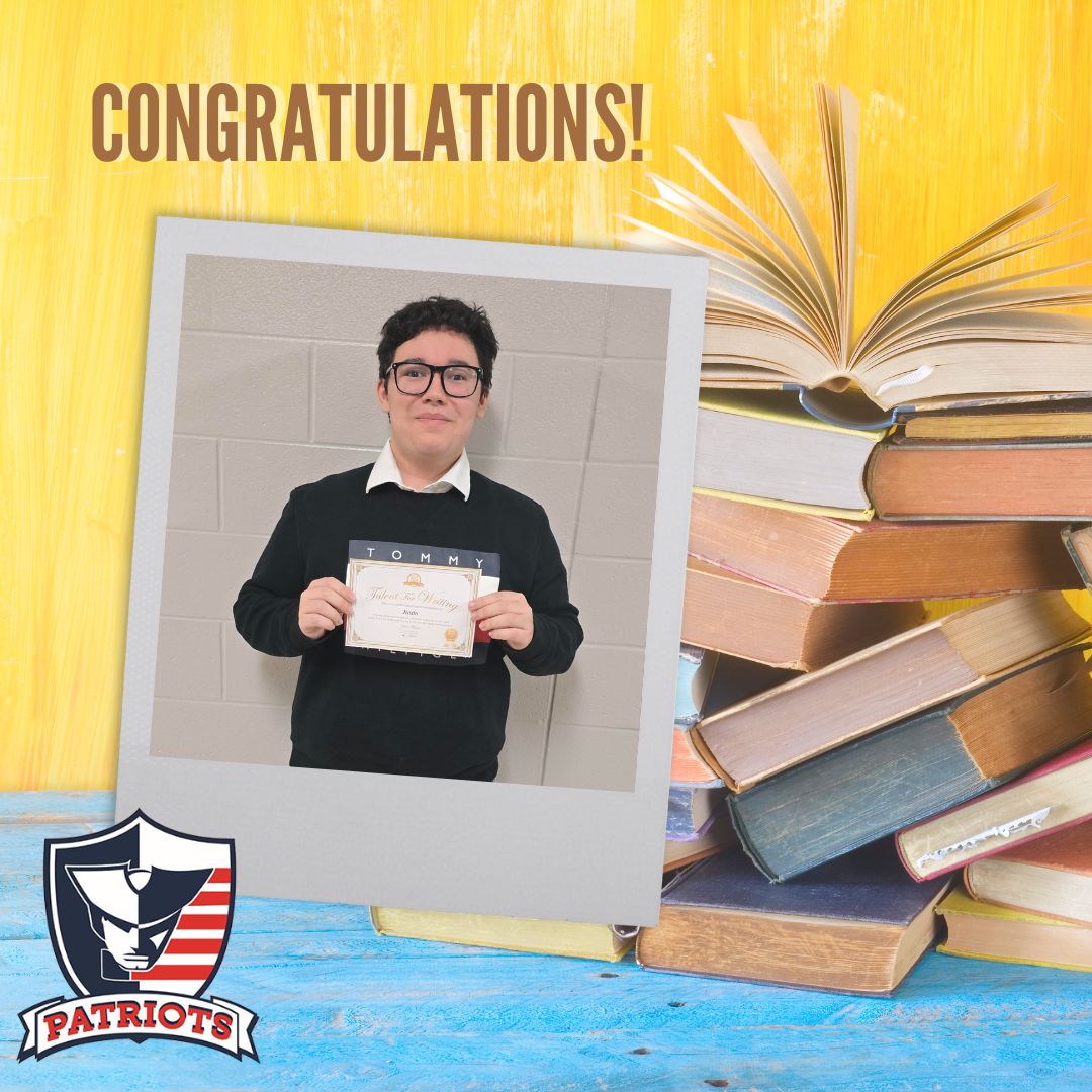 🎉📖 Exciting News 📖🎉
Justin Johnson entered Fright Club, a national writing competition by Young Writers USA, and was selected to have his short creepy tale published in an upcoming book! ✍️👻 

Way to go! We’re proud of you! 🎉👏 

#PatriotNation #YoungWriter #ILIF