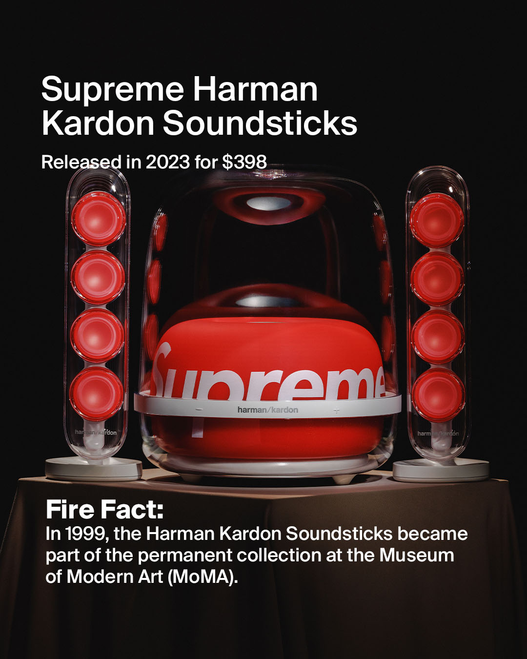 シュプリーム Supreme Harman Kardon Soundsticks Supreme Harman Kardon Soundsticks (FW23) - $398
