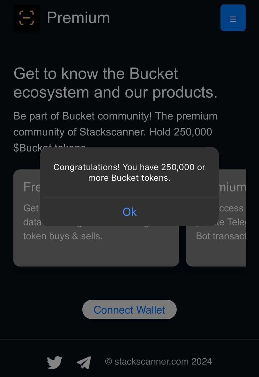 Announcement🚨

<a href="/xverse/"></a> connection is now added to the stackscanner website. You can access premium directly from your phone. 

Pro tip: 
Bookmark stackscanner.com in your Xverse app.

Looking to get listed on <a href="/xverse/"></a> tools page👀 Thanks to <a href="/Dreamchaserzw/">dreamchaserzw.btc</a> for the