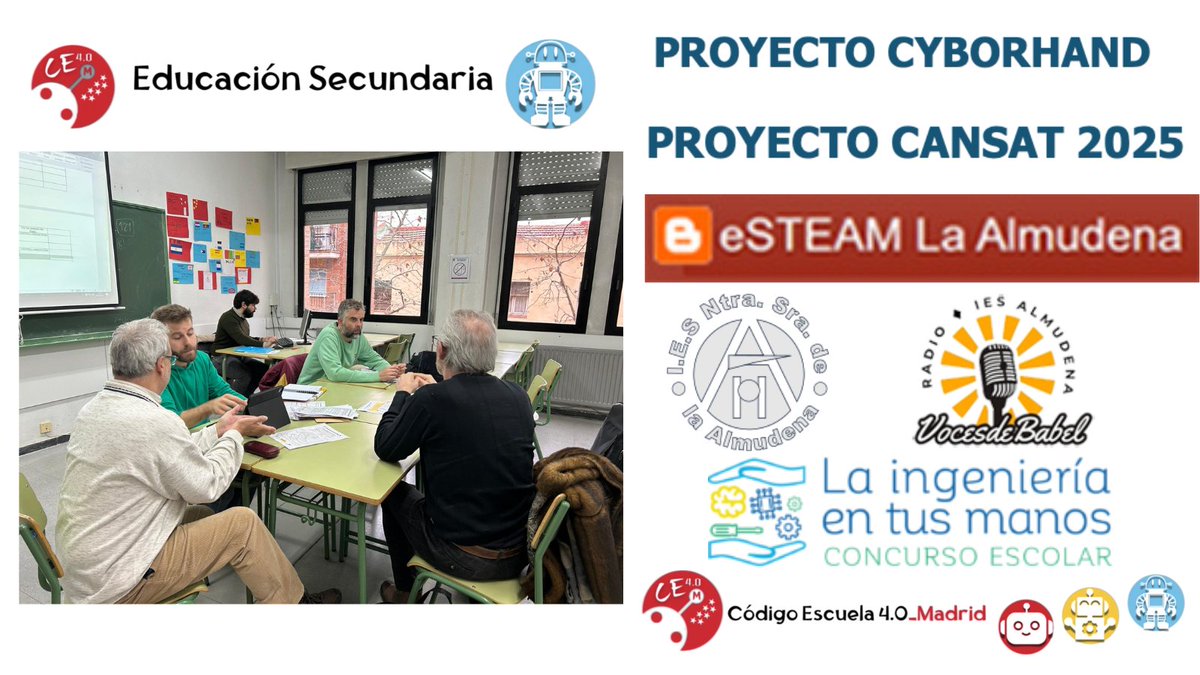 CtifCapital's tweet photo. 📅 Fecha: 29 de enero de 2025
Hoy en el IES Nuestra Señora de la Almudena, hemos seleccionado actividades de robótica desenchufada y Scratch para futuras clases de matemáticas y lengua. Ha sido una experiencia muy gratificante ver a los docentes entusiasmados. https://t.co/SVxaX7V130