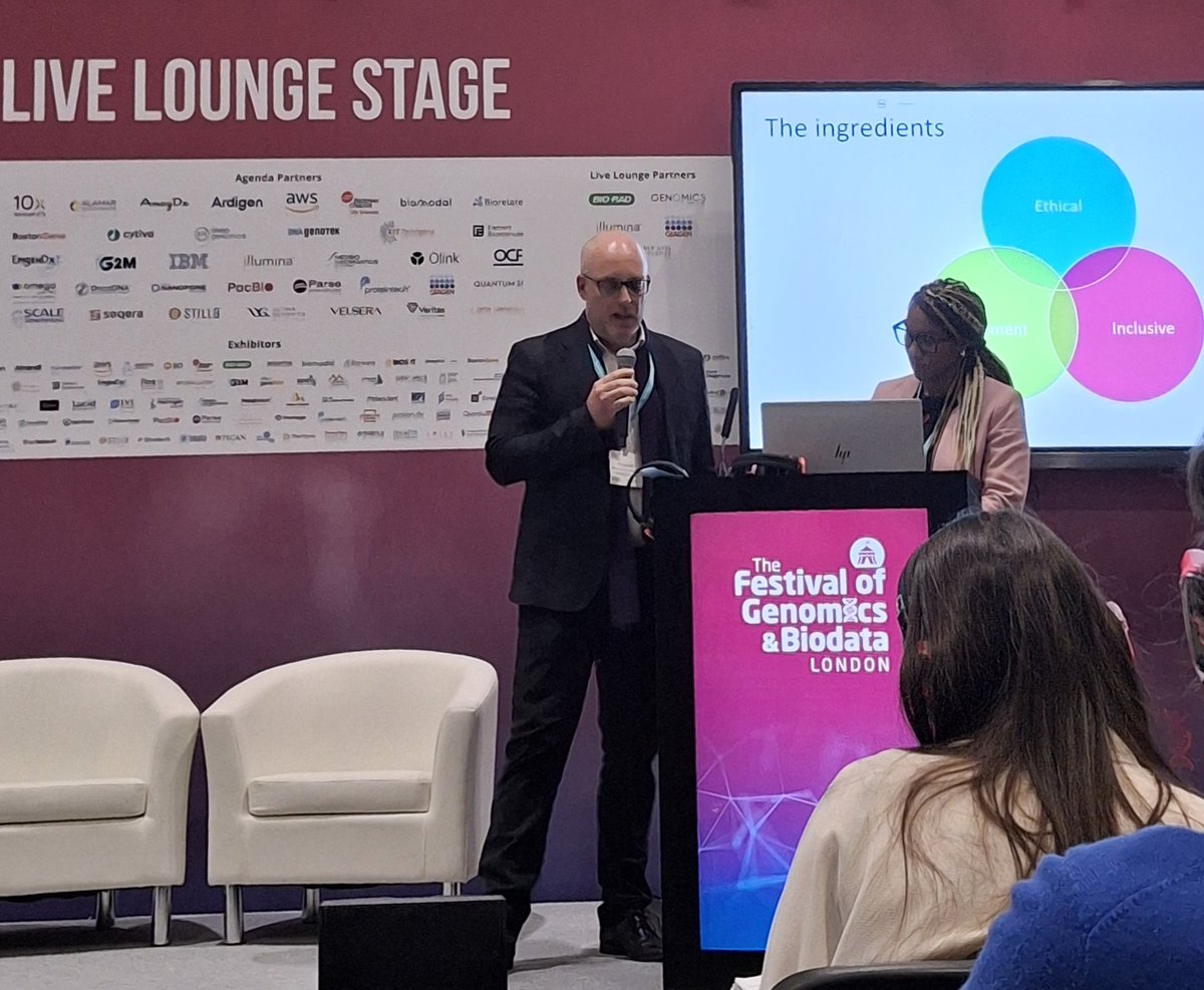 Jillian Hastings Ward (@hastingsj123) on Twitter photo "Society should drive science, not vice versa" - Sim Baker and Sharon Jones, <a href="/GenomicsEngland/">Genomics England</a> : engagement, inclusion and ethics are the key ingredients
#FOG25 "Society should drive science, not vice versa" - Sim Baker and Sharon Jones, <a href="/GenomicsEngland/">Genomics England</a> : engagement, inclusion and ethics are the key ingredients
#FOG25