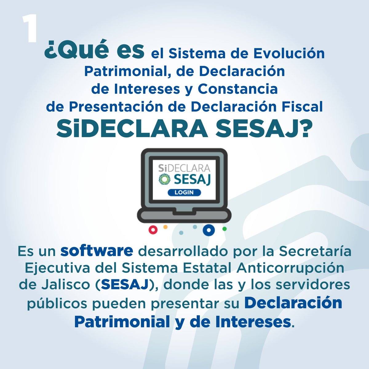 SEAJalisco's tweet image. ✅Conoce la plataforma #SiDECLARA SESAJ, donde las y los servidores públicos puede presentar su Declaración Patrimonial y de Intereses, que interconecta a los entes públicos a la Plataforma Digital Nacional #PDN