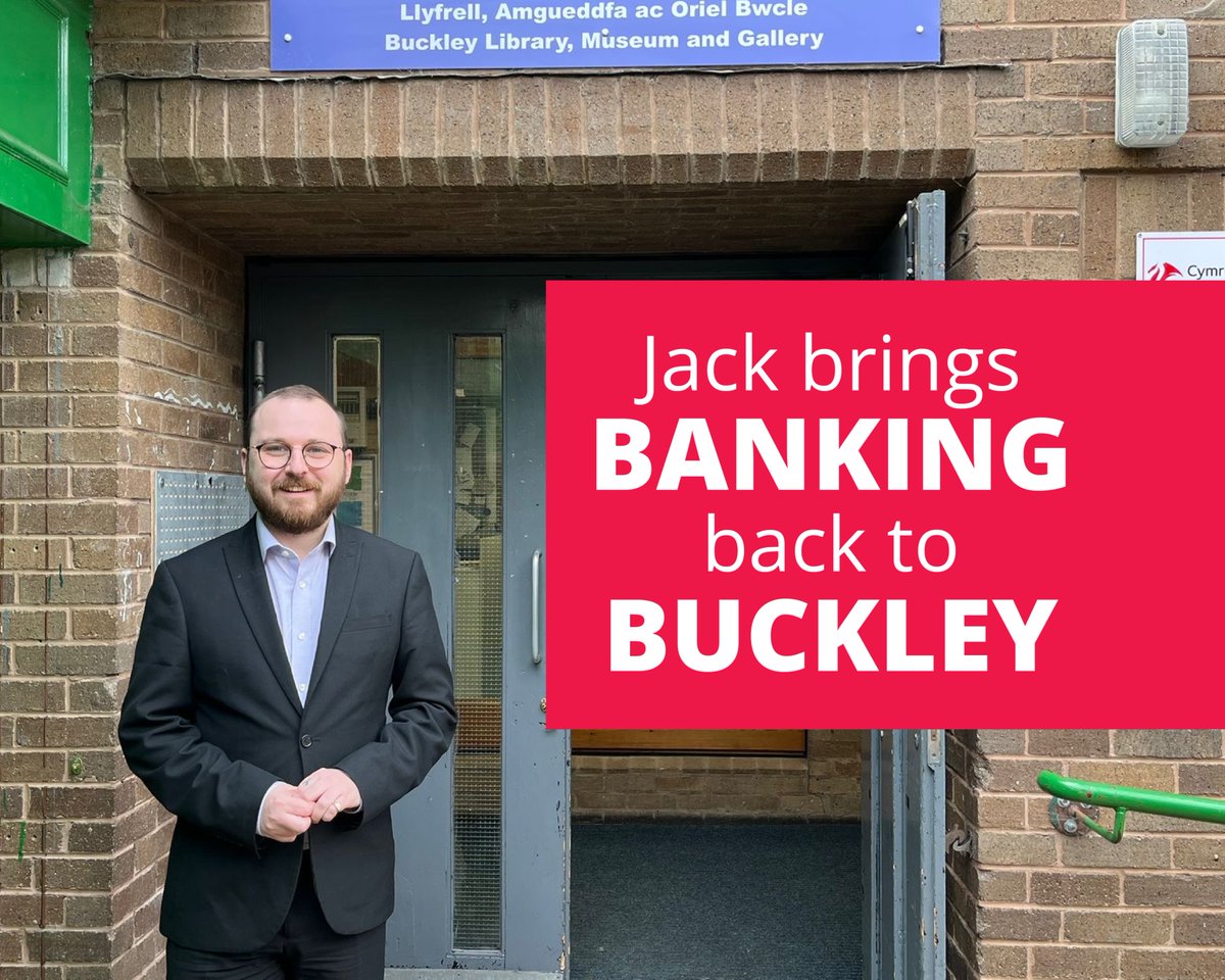 Jack Sargeant MS (@jacksargeantam) on Twitter photo I have been campaigning to bring cash services back to Buckley since it's last bank branch closed in 2019.
I reached out to <a href="/PrincipalityBS/">Principality Building Society</a> and Flintshire Council to bring access to cash back to Buckley and am pleased to announce a staffed cash kiosk will be opening soon!π₯³ I have been campaigning to bring cash services back to Buckley since it's last bank branch closed in 2019.
I reached out to <a href="/PrincipalityBS/">Principality Building Society</a> and Flintshire Council to bring access to cash back to Buckley and am pleased to announce a staffed cash kiosk will be opening soon!π₯³