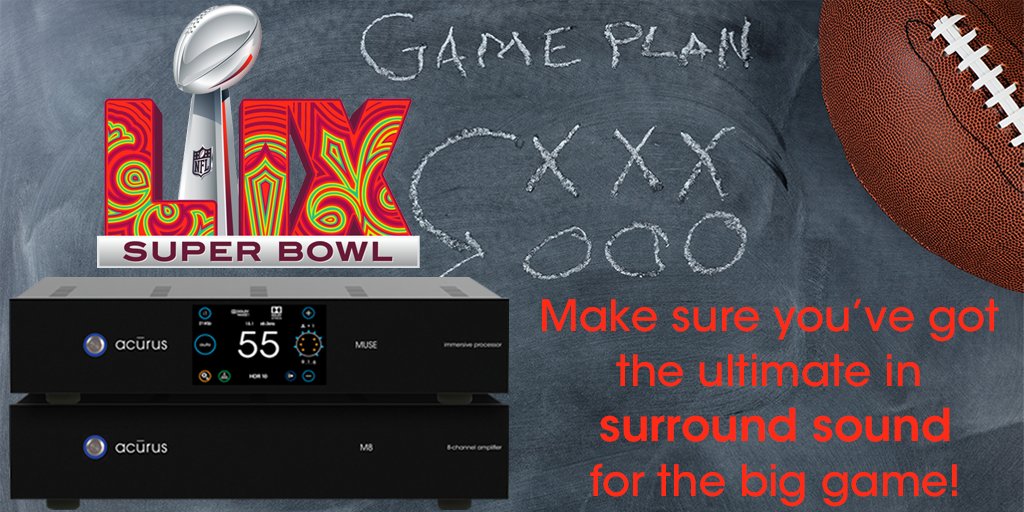 Are you ready?! 🏈 #superbowl #immersiveaudio #surroundsound #highendaudio #mediaroom #homeentertainment #MadeinUSA 🇺🇸