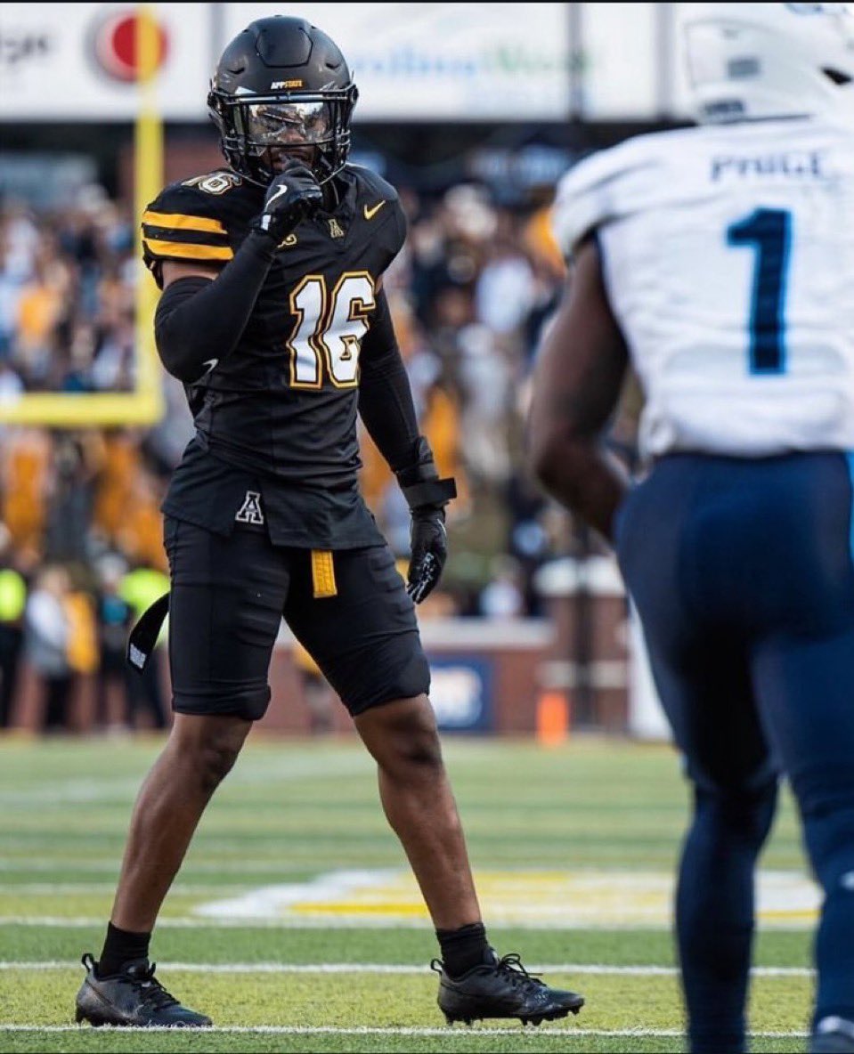 Blessed to receive an offer from <a href="/AppState_FB/">App State Football</a> 🟨⬜️

<a href="/Coach_Shak/">Anthony Shakir</a> <a href="/CoachRLuke/">Coach RJ Luke</a> <a href="/CoachMHealy/">Mike Healy</a> <a href="/ericgodfree/">egodfree</a> <a href="/NGHSFootball/">North Gwinnett Football</a> <a href="/Rivals/">Rivals</a> @On3Recruits <a href="/247recruiting/">247Sports Recruiting</a> <a href="/adamgorney/">Adam Gorney</a> <a href="/JeremyO_Johnson/">Jeremy Johnson</a> <a href="/FCRecruits/">First Choice Recruiting</a>
