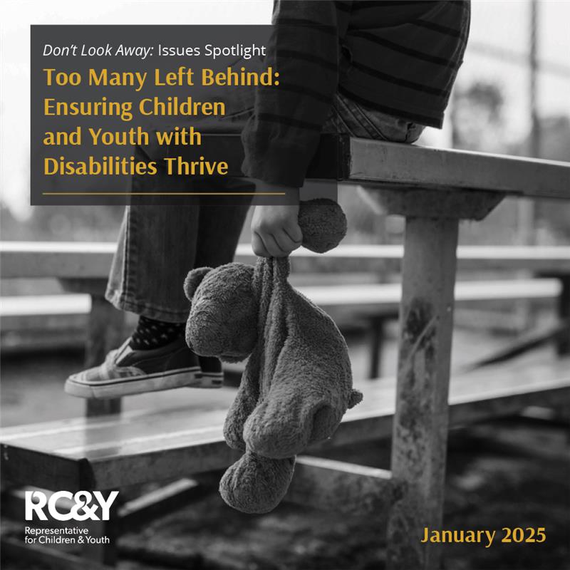Representative for Children and Youth calls for provincial government to address “urgent needs” of up to 83,000 young people with disabilities not receiving adequate services.

Read the report: bit.ly/42wXubq

#bcpoli