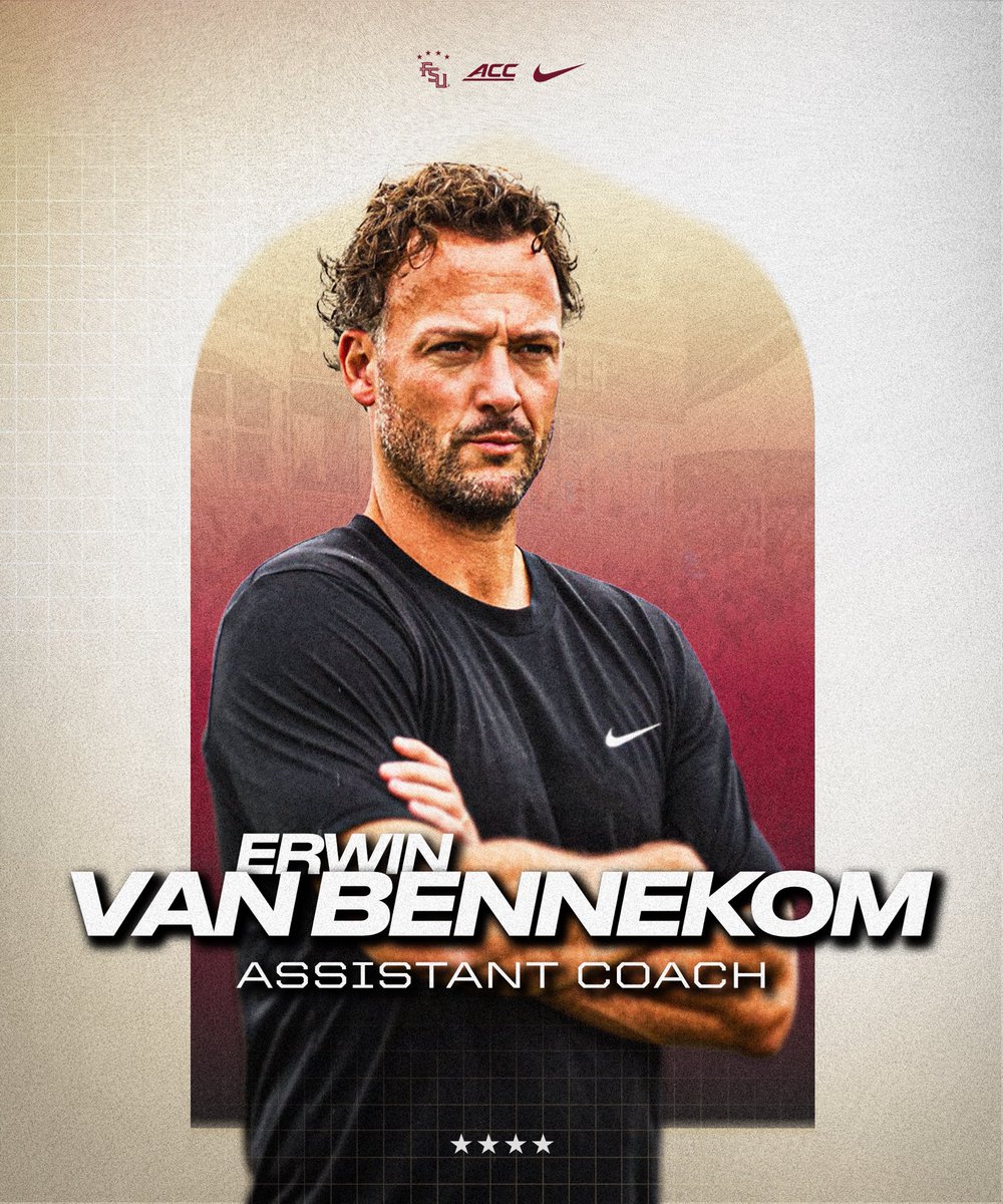 𝑾𝒆𝒍𝒄𝒐𝒎𝒆 𝒕𝒐 𝒕𝒉𝒆 𝑻𝒓𝒊𝒃𝒆‼️🔥🍢

Erwin van Bennekom joins our coaching staff as an assistant coach for the 2025 season 👊💥

For more details visit Seminoles.com

#OneTribe