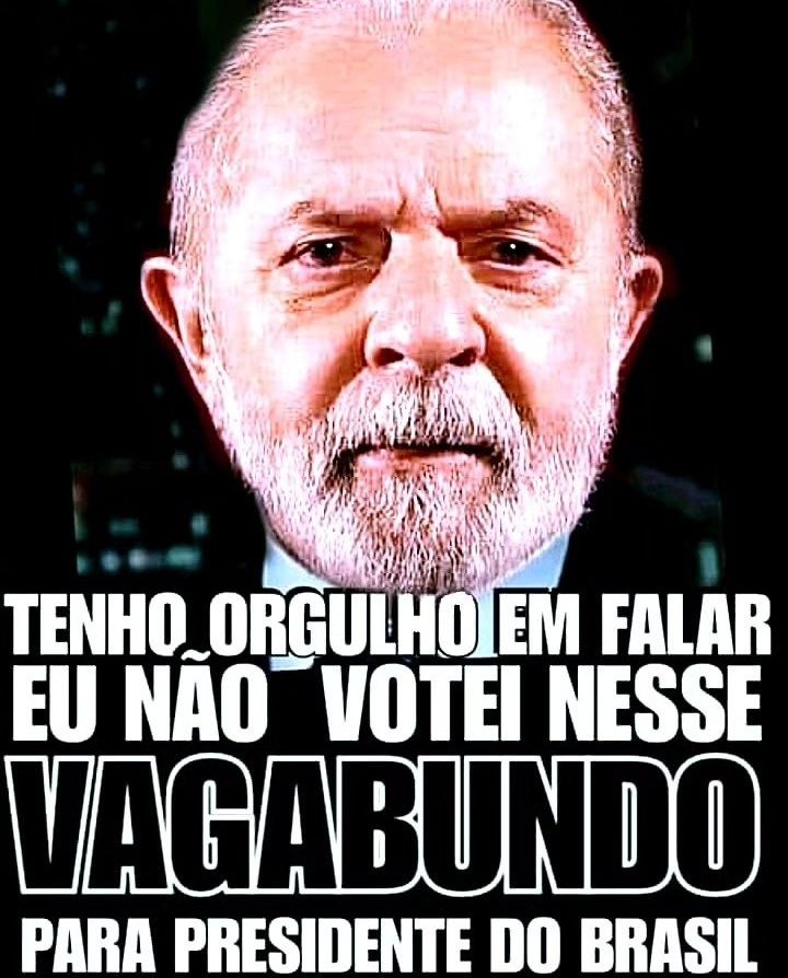 AlexandreGade17's tweet photo. Lula o maior corrupto e mentiroso da história desse país 🤮😡
#ImpeachmentDoLulaJá https://t.co/aM2G7sc945