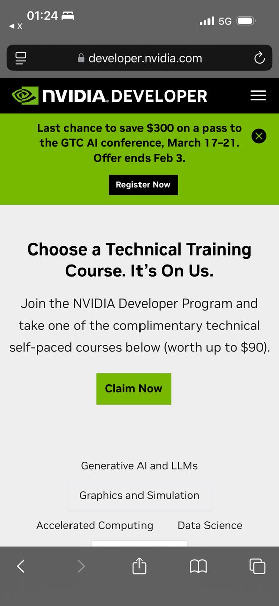 kimiazman's tweet photo. @IzzuddinYussof Btw kalau ada siapa2 berminat, Nvidia ada offer free courses kat website Nvidia. Boleh belajar in-depth lagi pasal CUDA technology

Link: https://t.co/pb0bBH7XGC https://t.co/Zj3bcdpVTl