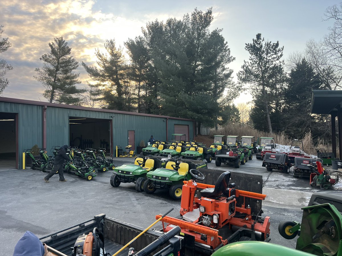 The team is redesigning and organizing our equipment here at the shop. Getting dialed in this time of year saves us when the season ramps back up.