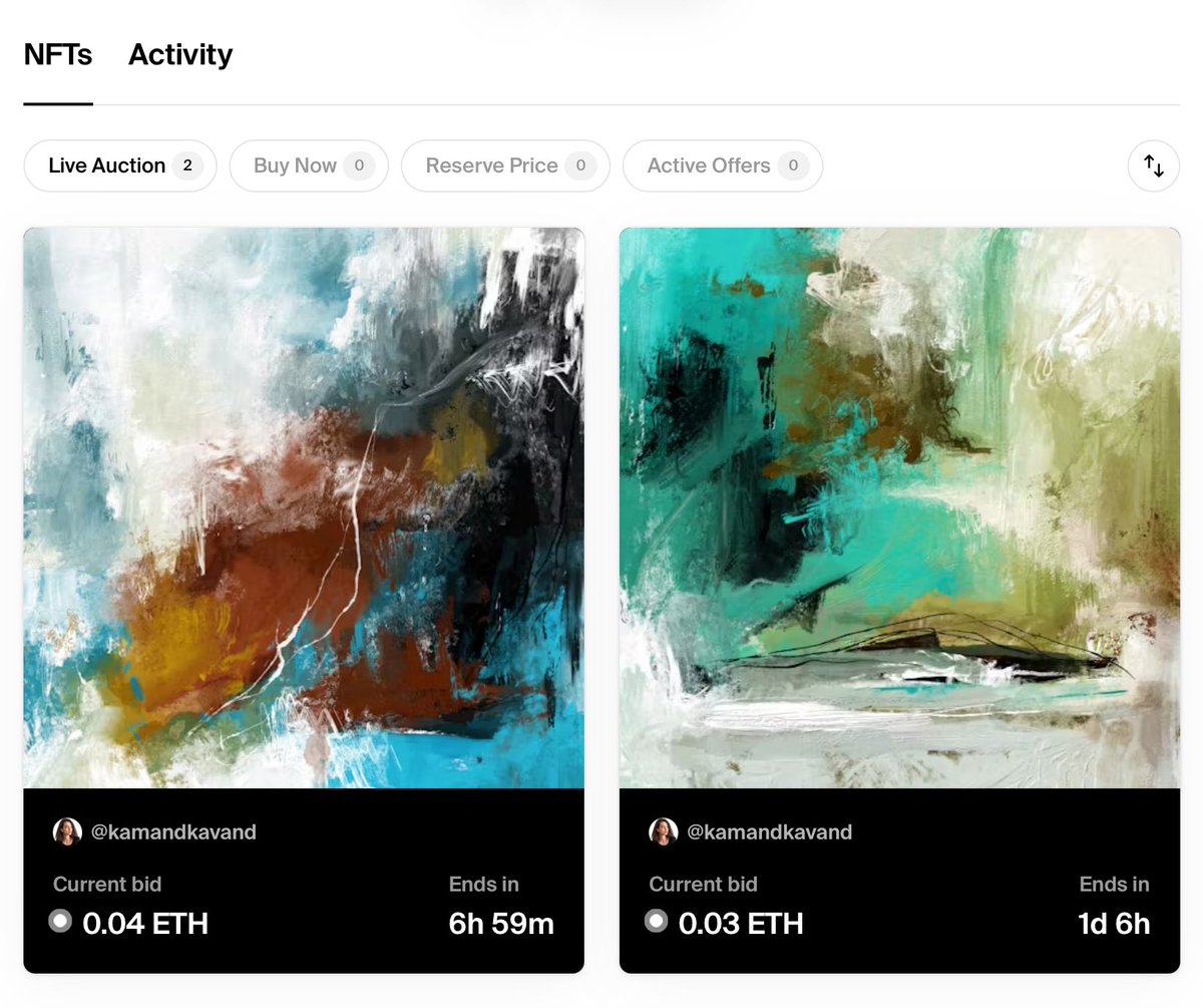 GM . GN

⏰
Unfortunately, foundation did not send me an email and I did not realize that the auction of two pieces had started !

Thank you <a href="/delachiesa_eth/">Delachiesa</a> for starting the auction 
It makes me proud🥂🙌🏼

🖇️ ↓