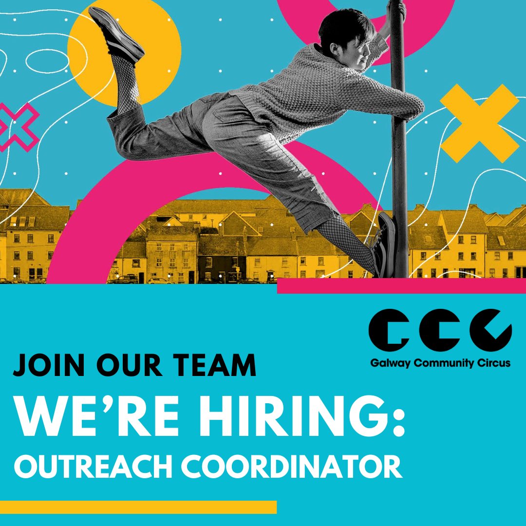 galwaycircus's tweet photo. We're hiring: Outreach Coordinator

We're seeking to hire a dynamic and efficient Outreach Coordinator to coordinate external bookings, projects and partnership programmes.

Deadline: 12pm, 19th February

Details: https://t.co/0xcXViFRyB https://t.co/yz8n7IhLN9