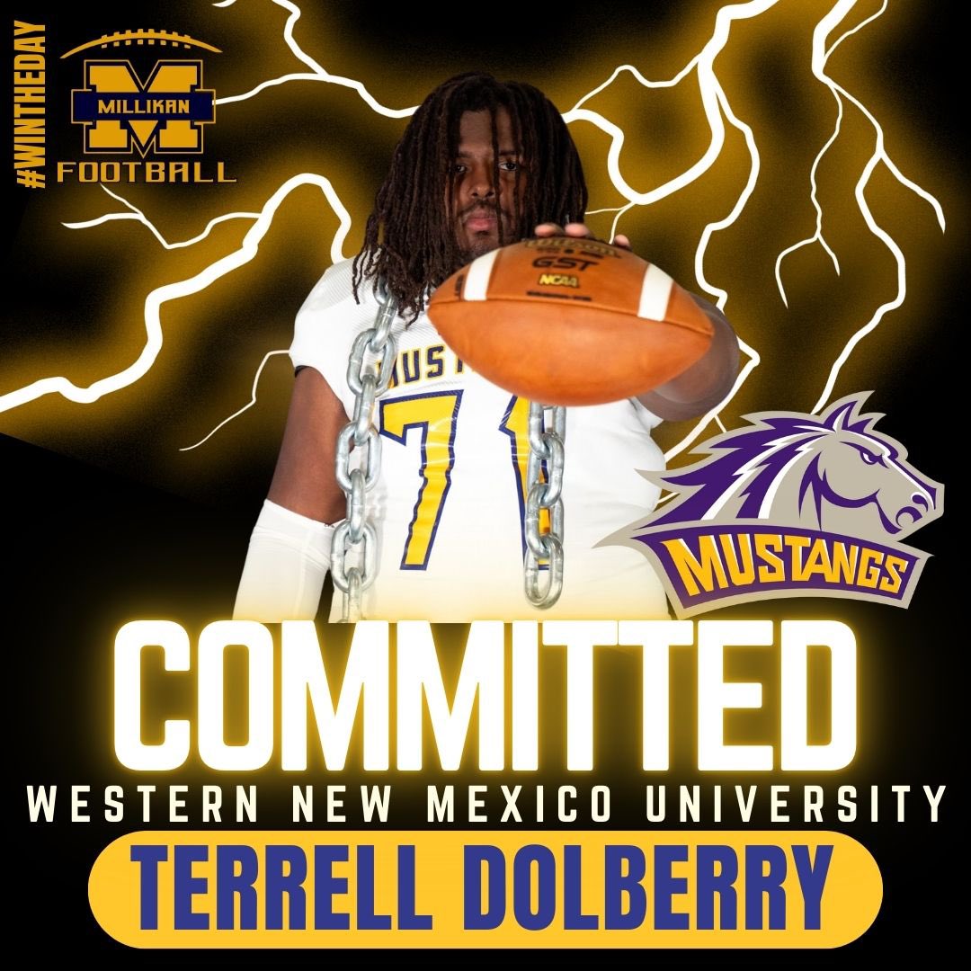 Congrats to Long Beach Millikan 2025 DL Terrell Dolberry <a href="/ItsBigT__/">Terrell Dolberry</a> on his commitment to Western New Mexico University <a href="/WNMUFootball/">WNMU Mustang Football</a> #WinTheDay