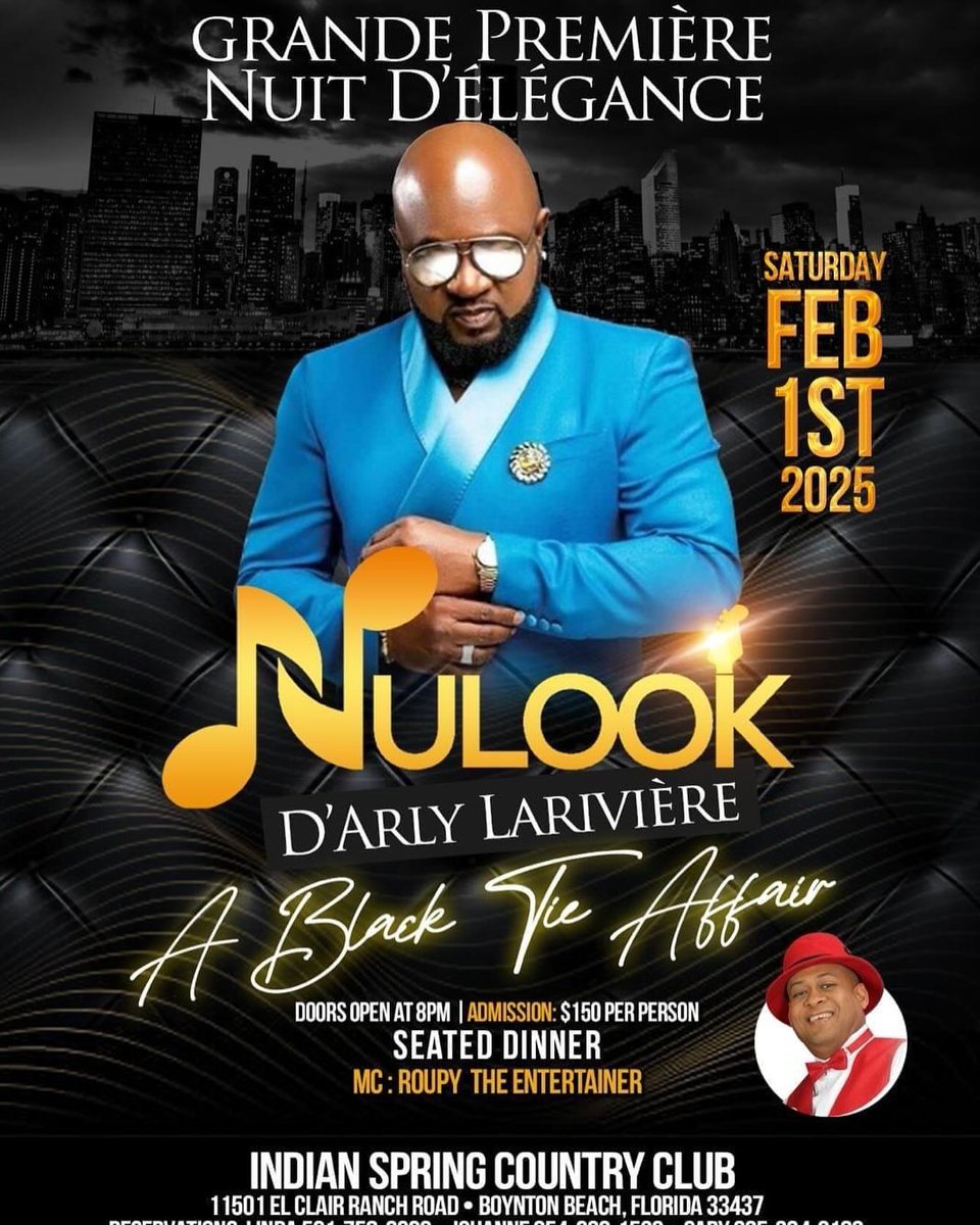 HaitianFunction's tweet photo. 𝐏𝐫𝐨𝐠𝐫𝐚𝐦 𝐒𝐚 𝐀𝐩 𝐅è𝐭 𝐒𝐚𝐦𝐝𝐢 𝟏 𝐅𝐞𝐯𝐫𝐢𝐲𝐞 𝟐𝟎𝟐𝟓 (𝟎𝟐/𝟎𝟏/𝟐𝟓) 𝐈𝐧𝐝𝐢𝐚𝐧 𝐒𝐩𝐫𝐢𝐧𝐠 𝐂𝐨𝐮𝐧𝐭𝐫𝐲 𝐂𝐥𝐮𝐛, 𝐁𝐨𝐲𝐧𝐭𝐨𝐧 𝐁𝐞𝐚𝐜𝐡, 𝐅𝐥𝐨𝐫𝐢𝐝𝐚
𝐍𝐚𝐩 𝐓𝐚𝐧𝐧 𝐎𝐮 / 𝐋𝐞𝐭'𝐬 𝐏𝐚𝐫𝐭𝐲 𝐓𝐨𝐠𝐞𝐭𝐡𝐞𝐫
#nulook #arlylariviere 
#haiti #kompa https://t.co/DGTHYdK7t0