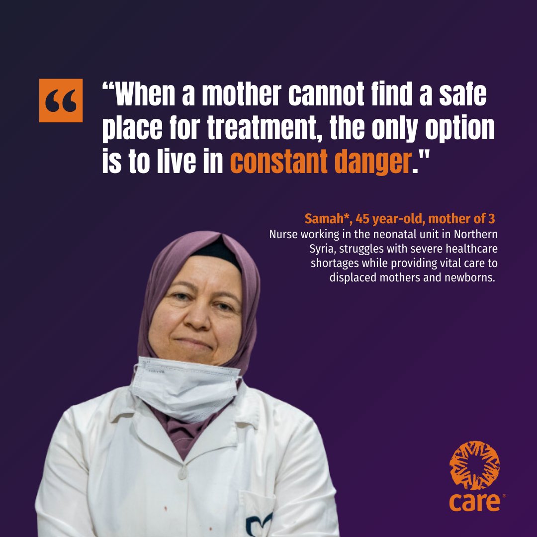 After over 13 years of war, there's renewed hope for #Syria, but the challenges remain. Samah*, a nurse in northwest Syria, continues to provide life-saving care to women and newborns amidst critical shortages. The need for support is still urgent.
Read her story: