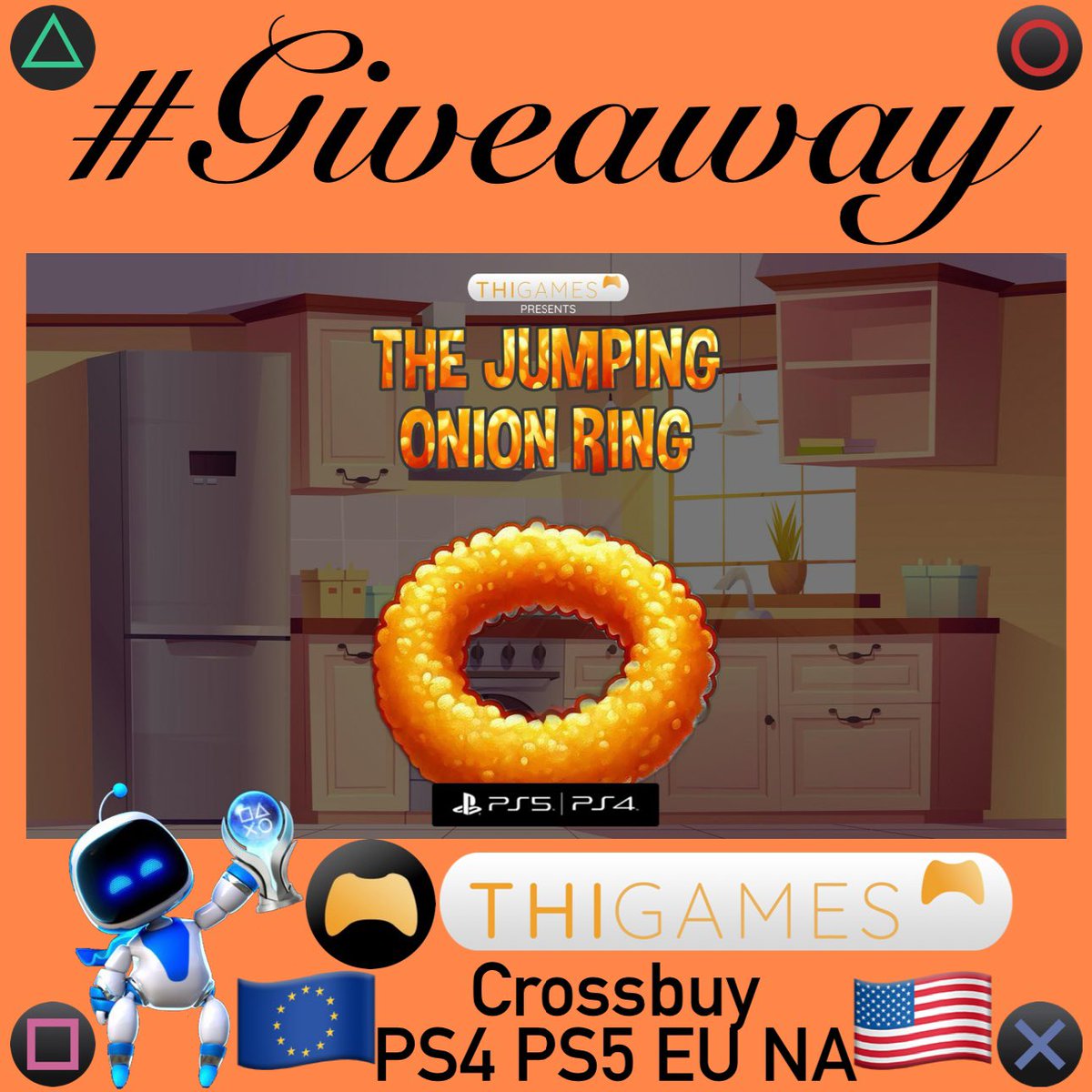 #Giveaway  

The Jumping Onion Ring 🧅⭕️

I have 10x Crossbuy #PS4 #PS5 codes
5x 🇪🇺 EU
5x 🇺🇸 NA

If you want a specific one, please comment

To win:
Repost 🔄
Follow ⬇️
👤<a href="/PSN_Robert2567/">Robert2567</a>
👤<a href="/ThiGames_DE/">ThiGames</a>

Winners will be announced in 48 hours
Good Luck to all

#GiveawayAlert