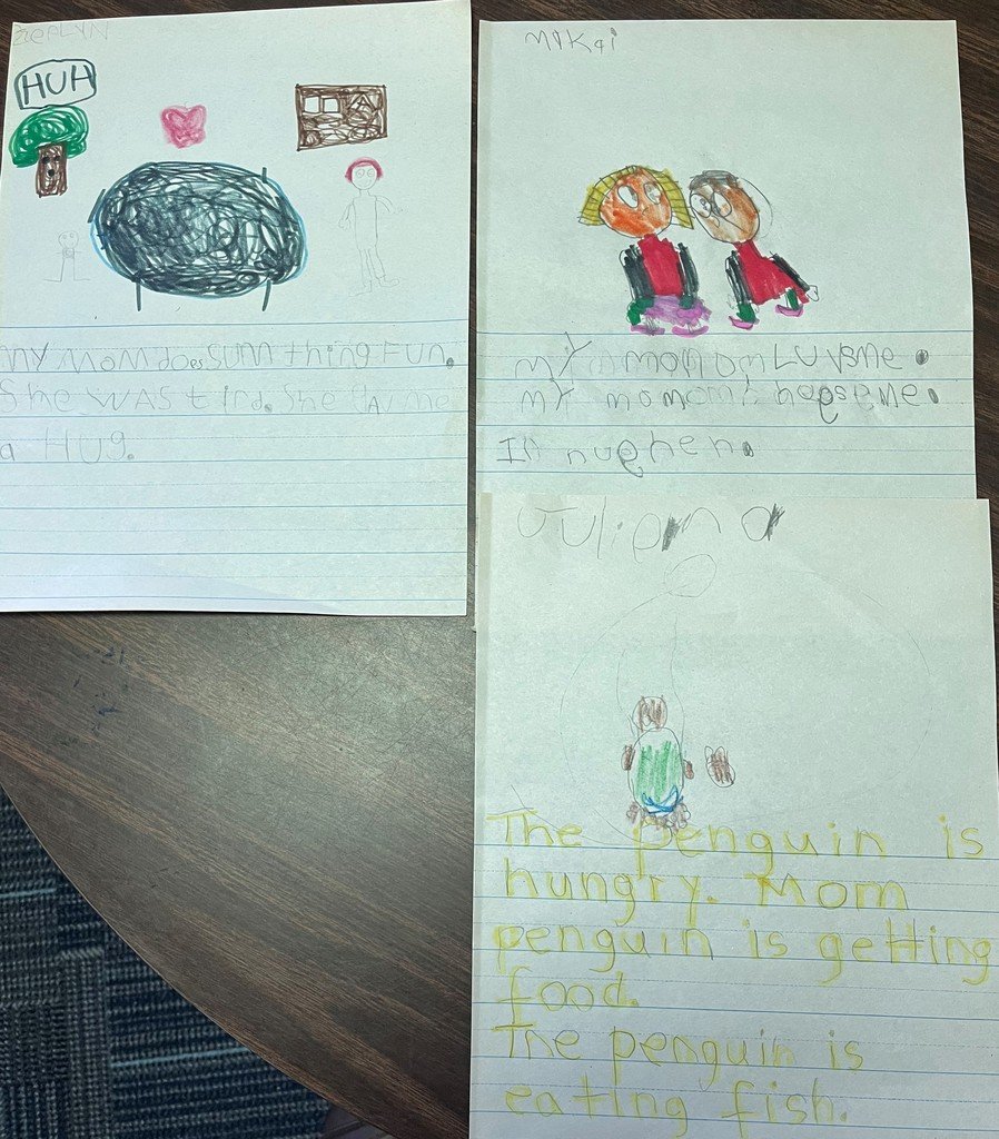 NAUES2024's tweet image. 📚✏️ Our kindergarteners are learning about characters and story structure! They chose a character, wrote what happened first, next, and last, and turned ideas into sentences. 📝✨ So proud of their amazing work! 👏🎉 #KindergartenWriters #StorytellingFun