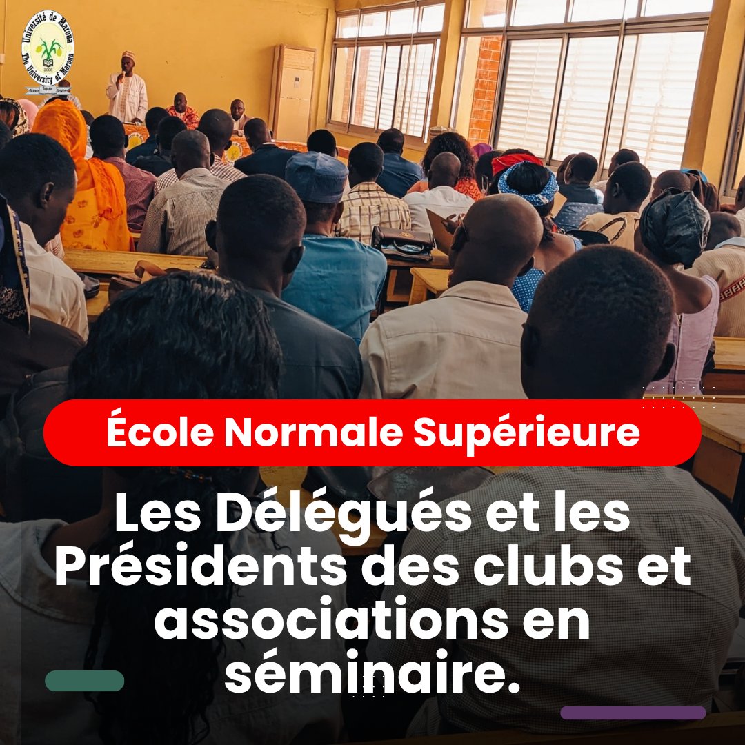 Université de Maroua (@univmaroua) on Twitter photo Les Délégués des niveaux et les présidents des clubs et associations nouvellement élus en séminaire de renforcement de capacités.
<a href="/idrissoualioum/">Pr Idrissou Alioum</a>
<a href="/MinesupCmr/">MINESUP Cmr-Officiel</a> Les Délégués des niveaux et les présidents des clubs et associations nouvellement élus en séminaire de renforcement de capacités.
<a href="/idrissoualioum/">Pr Idrissou Alioum</a>
<a href="/MinesupCmr/">MINESUP Cmr-Officiel</a>