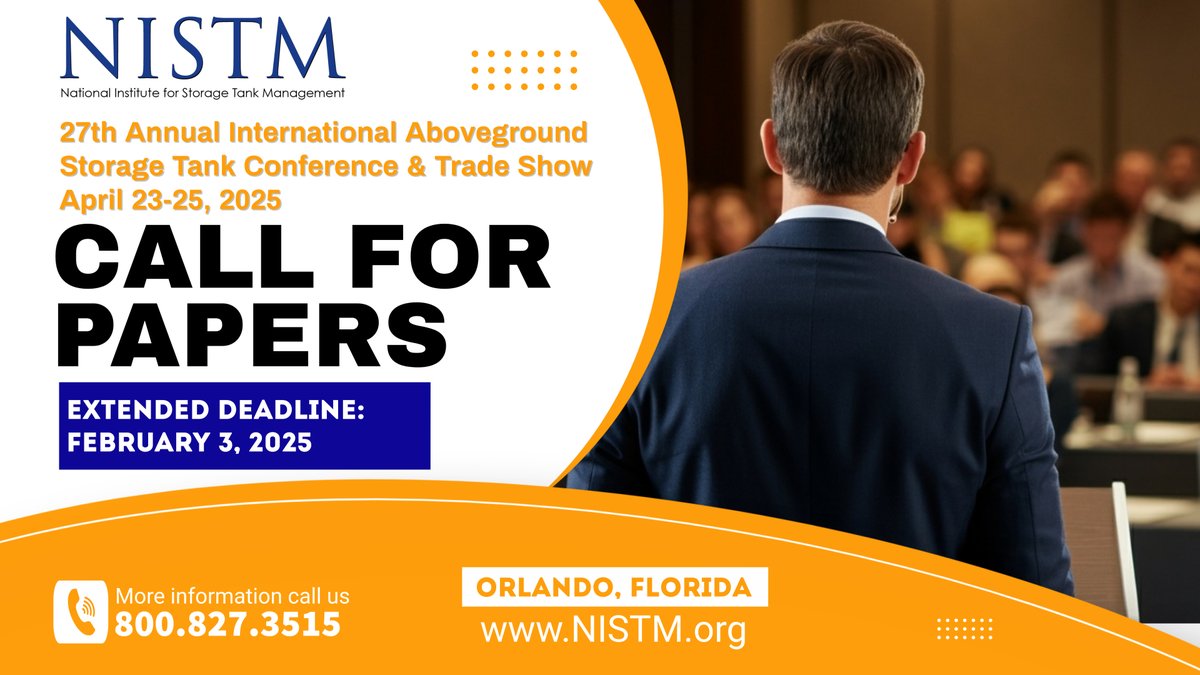 NISTM (@nistm_org) on Twitter photo 📢 Deadline Extended! Submit your abstract for the 27th Annual AST Conference by Feb. 3, 2025! Share your expertise April 23-25 in Orlando, FL. Send submissions to janelle@nistm.org. >>Call for Papers Reg Form: nistm.org/PDF/Orlando202… 📢 Deadline Extended! Submit your abstract for the 27th Annual AST Conference by Feb. 3, 2025! Share your expertise April 23-25 in Orlando, FL. Send submissions to janelle@nistm.org. >>Call for Papers Reg Form: nistm.org/PDF/Orlando202…