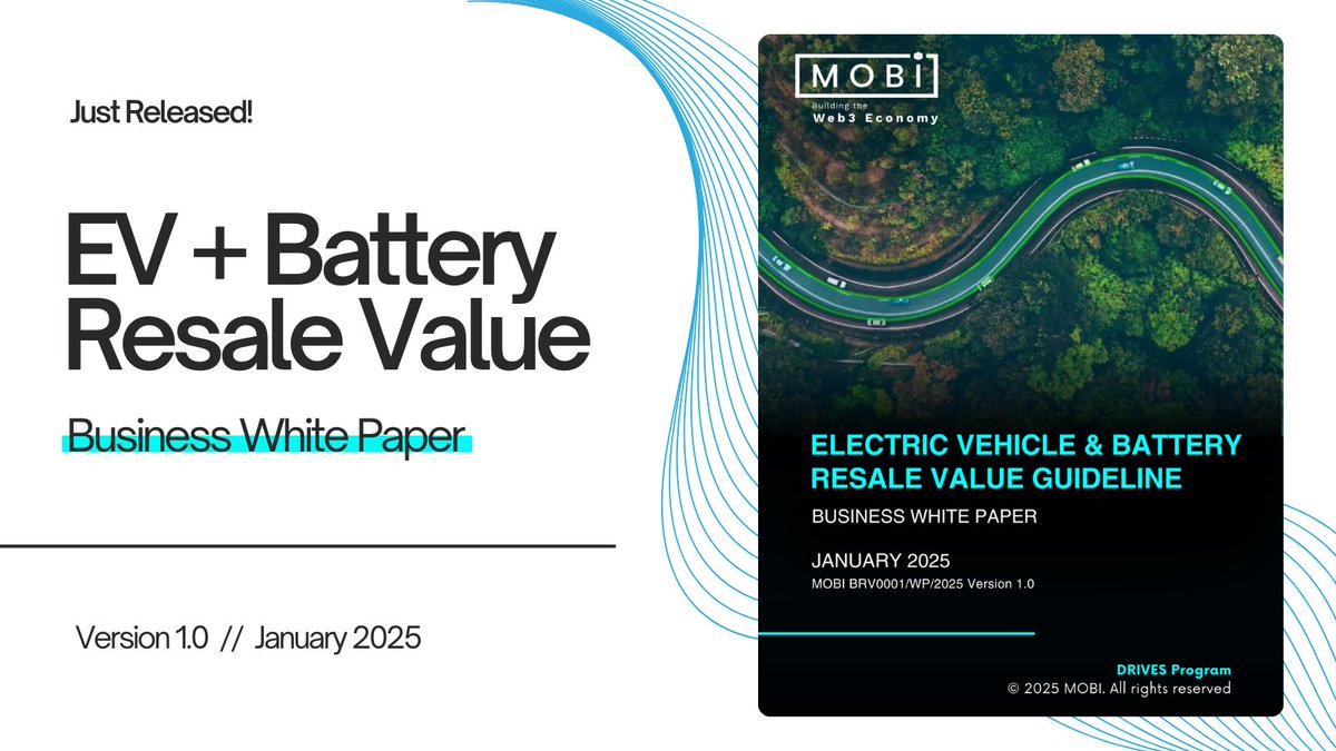 Our latest white paper examines the emerging market for used EVs + batteries, including:

🔹 the current state of practice,
🔹 gaps and challenges,
🔹 and why/how we can overcome these challenges through standardized, secure data sharing. 

➡️ Read more: dlt.mobi/wp-content/upl…