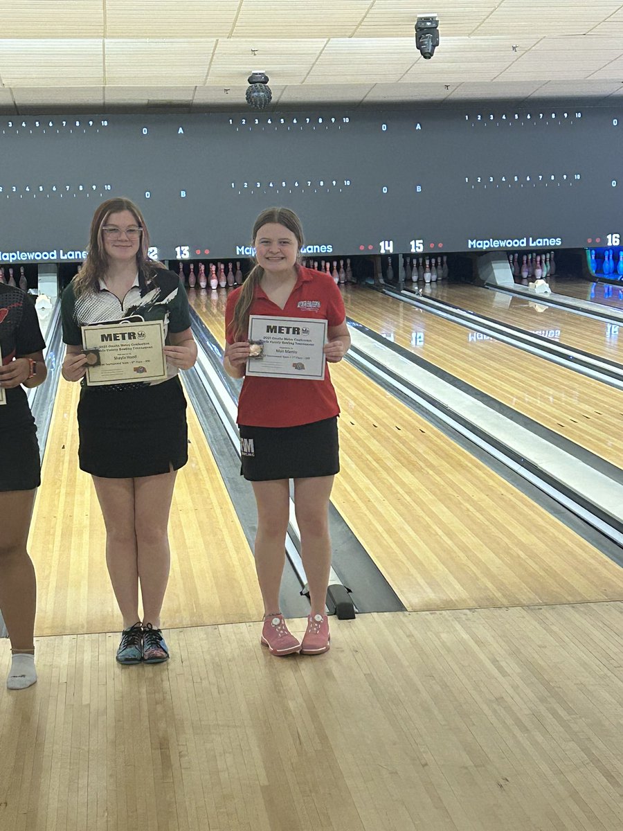 Mae Martin All Tournament Team honors at Metros today. Way to go Mae!