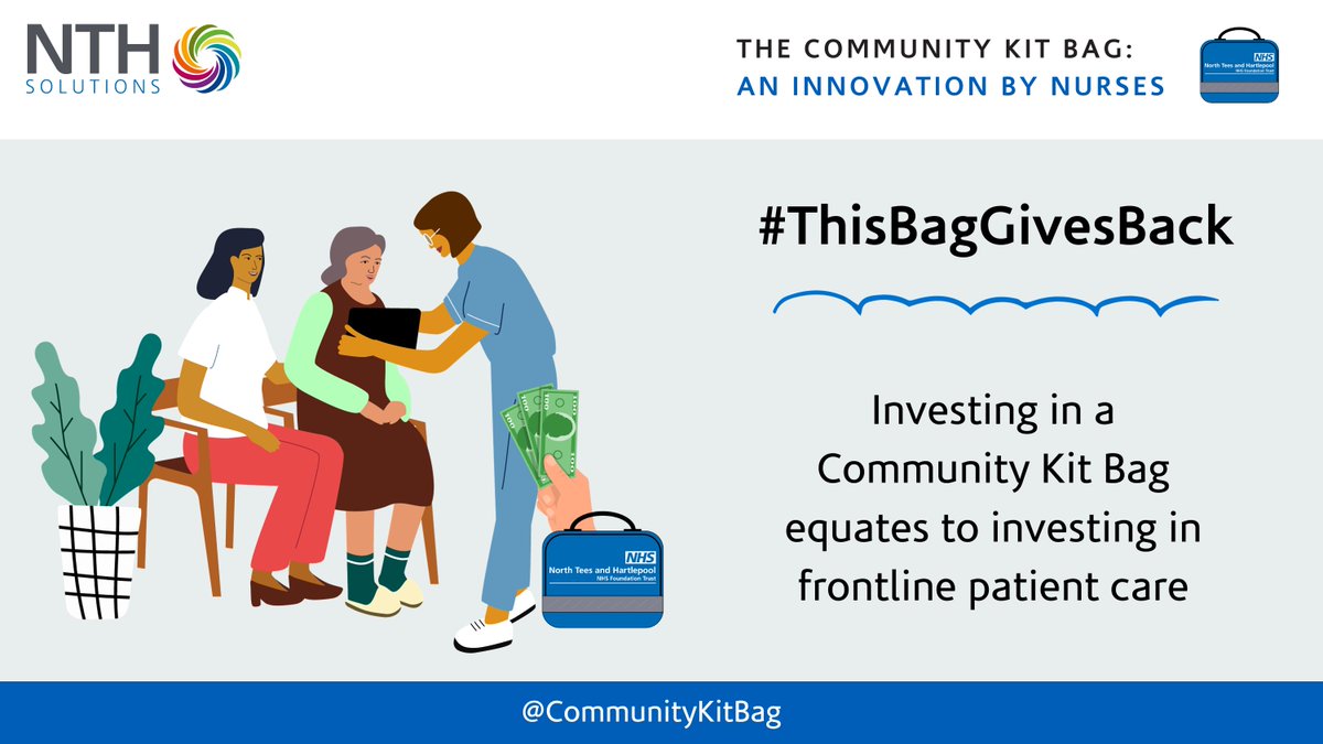 When you invest in a Community Kit Bag you are reinvesting in frontline patient care, since we are an NHS-owned organisation. Find out more about our NHS link on our website #ThisBagGivesBack:
communitykitbag.com