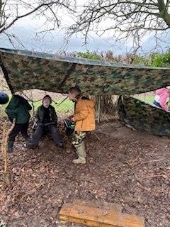 NectonFS's tweet image. Rain certainly enhanced play this week with @NectonY1  working as teams to build shelter then creating potion mixes. A great chance to reflect on how changeable our weather is and how it doesn't need to stop the adventures .