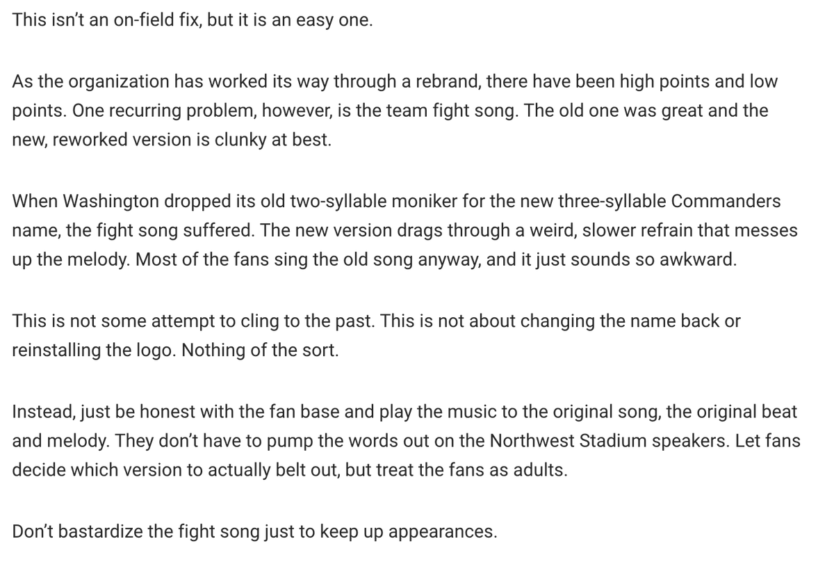 JPFinlayNBCS's tweet photo. This isnt about the name. This isnt about the logo. This is an easy fix, just play the old song. https://t.co/11yRQcqWbe https://t.co/hVNPjVQjQN