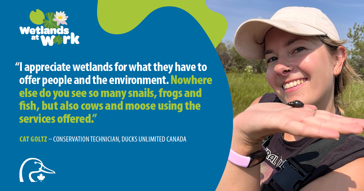 #WorldWetlandsDay is on February 2, and to help celebrate, we asked members from Ducks Unlimited Canada's Institute for Wetland and Waterfowl Research why they value wetlands. Below is what DUC conservation technician Cat Goltz had to share. 🌱🌎