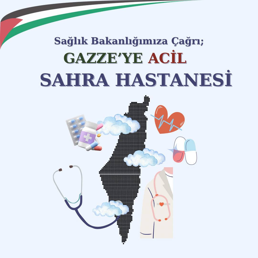 Ateşkes dönemi Gazzenin yaralarını sarmak için altın bir fırsat. Gazze ye ilk sahra hastanesini kurmak Türkiyemize yakışır. 
#gazzesahrahastanesi
<a href="/saglikbakanligi/">T.C. Sağlık Bakanlığı</a>
<a href="/drmemisoglu/">Prof. Dr. Kemal Memişoğlu</a>