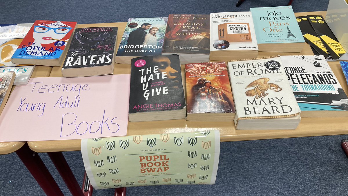 Well done Helpers for setting up our #BookSwap in the library, ready for Thursday. We hope to have lots of fun, both swapping books and borrowing library books 😄, as part of the January Sustainability Challenge. 📚♻️
#RoodReads