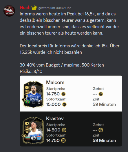 Informs haben diese Woche wieder überragende Gewinne gebracht 👀

8-10k Anstieg pro Karte 💰