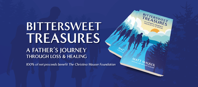 After a long and emotionally charged endeavor, my book, Bittersweet Treasures: A Father’s Journey Through Loss &amp; Healing, is now available for pre-order on Amazon. 100% of net proceeds benefit The Christina Mauser Foundation. Pre-order today: bit.ly/bittersweettre… #booklaunch