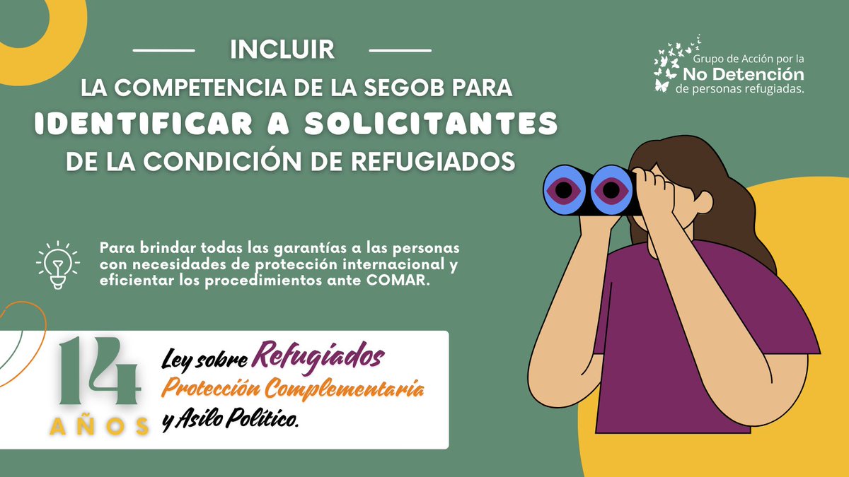 #AnivDeLaLey En su aniversario #14, exhortamos al Congreso para incorporar reformas que fortalezcan la identificación de personas con necesidades de protección internacional en fronteras y puntos de ingreso internacional.

#migrantes #HBD #UnCongresoXLosDerechos