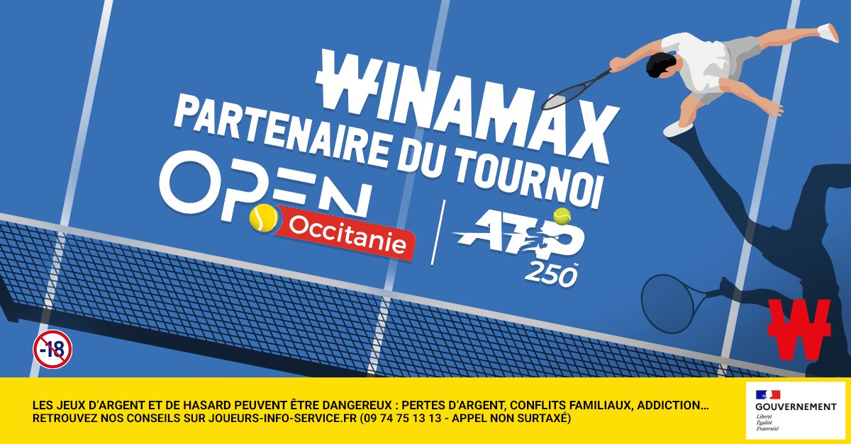 OpenOccitanie's tweet photo. 😍Ça vous dit d'assister aux 1/8e de Gasquet et Rinderknech ? 

@winamaxsport partenaire de @OpenOccitanie  vous invite en tribune officielle ! 😍

➡️2 lots de 2 places en jeu

➡️Pour participer : RT, suivez @Sansfilet et @winamaxsport et indiquez votre favori du tournoi ! https://t.co/3UiZ33eQAd