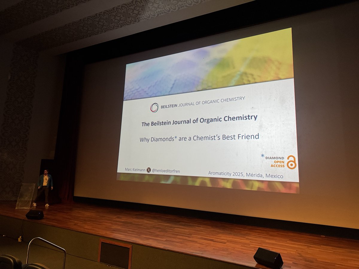 Aurelio Mateo-Alonso (@kokelab) on Twitter photo Why are 💎 a chemist’s best friend? <a href="/henloeditorfren/">Marc Kielmann</a> explains the benefits of publishing in <a href="/BeilsteinInst/">Beilstein-Institut @beilstein-institut.bsky.social</a> journals! 🧪✨ The <a href="/Aromaticity2025/">Aromaticity 2025</a> community is invited to contribute to the thematic issue on π-conjugated systems, edited by <a href="/CChiGroup/">Chunyan Chi</a> and me: beilstein-journals.org/bjoc/series/135 Why are 💎 a chemist’s best friend? <a href="/henloeditorfren/">Marc Kielmann</a> explains the benefits of publishing in <a href="/BeilsteinInst/">Beilstein-Institut @beilstein-institut.bsky.social</a> journals! 🧪✨ The <a href="/Aromaticity2025/">Aromaticity 2025</a> community is invited to contribute to the thematic issue on π-conjugated systems, edited by <a href="/CChiGroup/">Chunyan Chi</a> and me: beilstein-journals.org/bjoc/series/135
